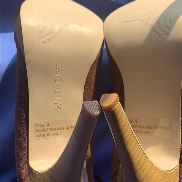 Women’s suede platform strap shoes - Picture 5 of 6